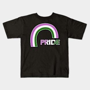 Gender queer rainbow pride Kids T-Shirt